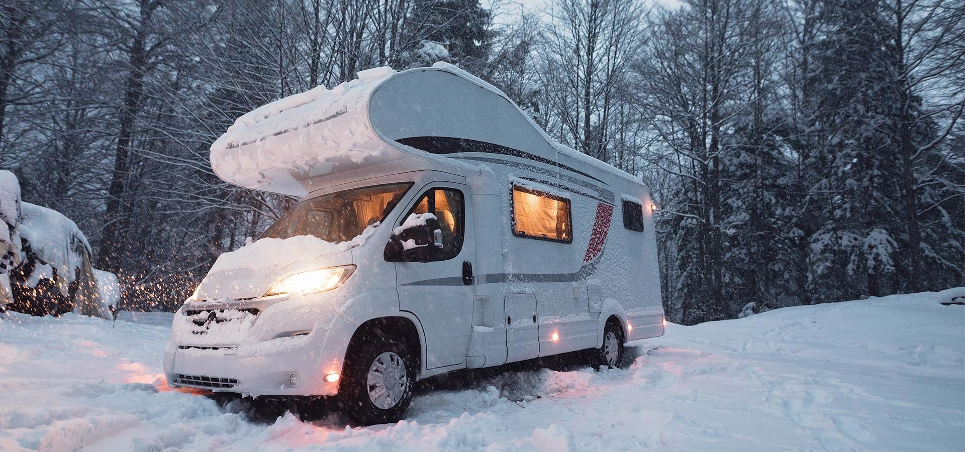 Wintercamping in Südtirol auf der Lärchwiese