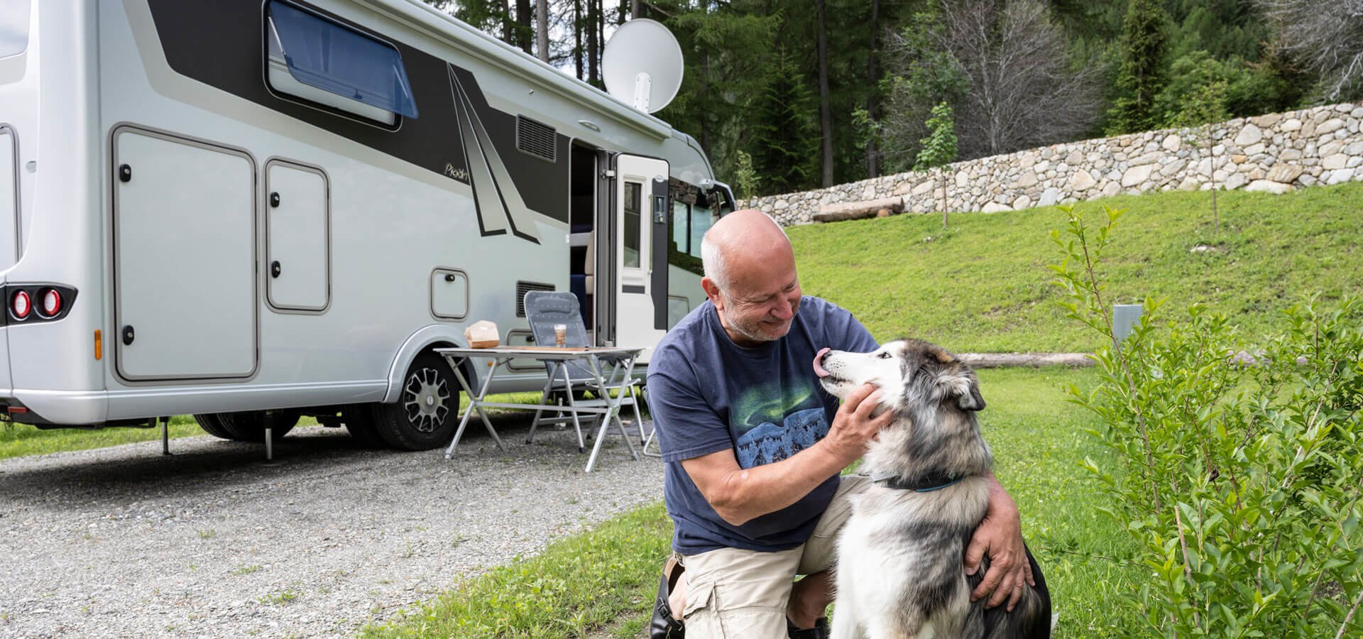 Camping direkt an der Skipiste in Südtirol