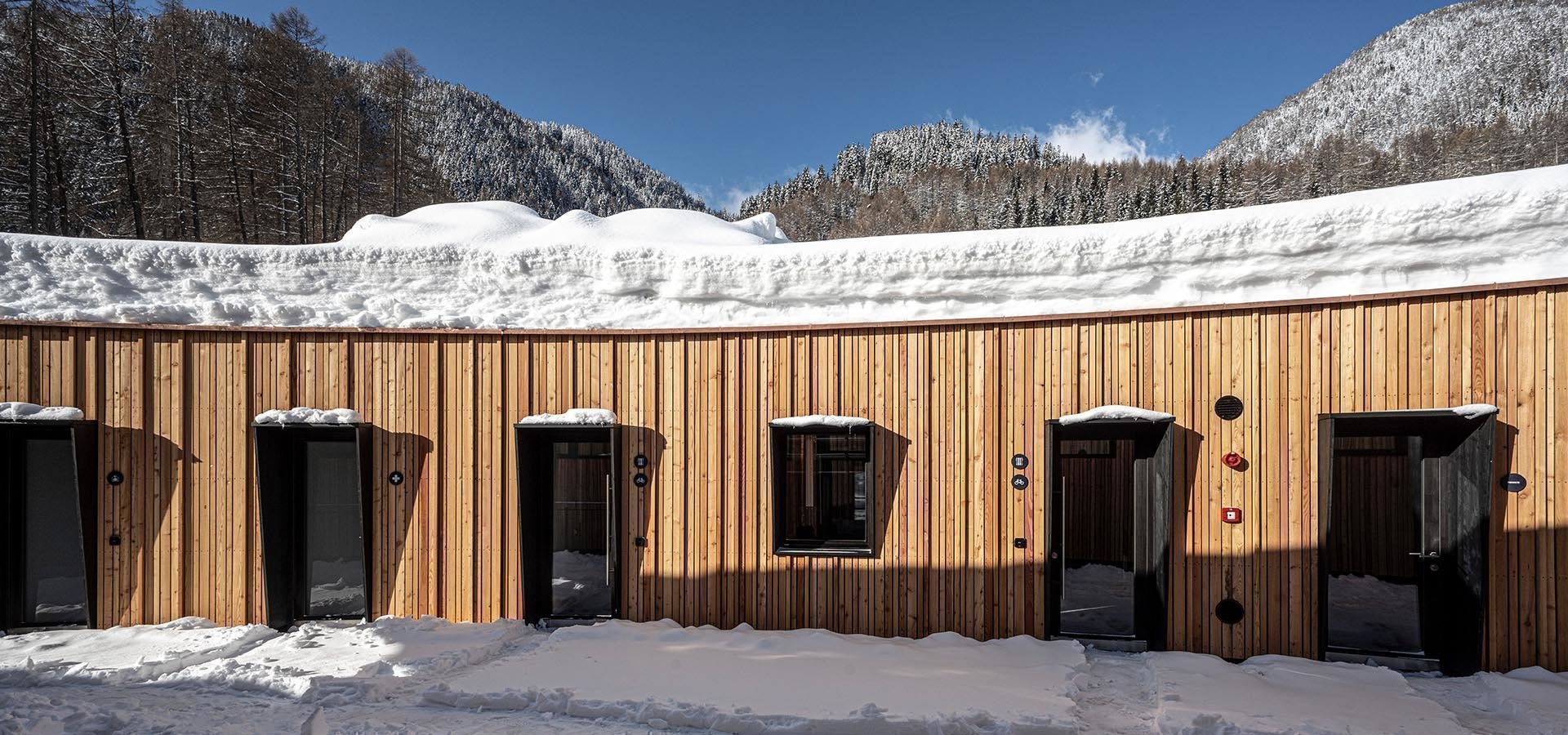 Camping direkt an der Skipiste in Südtirol