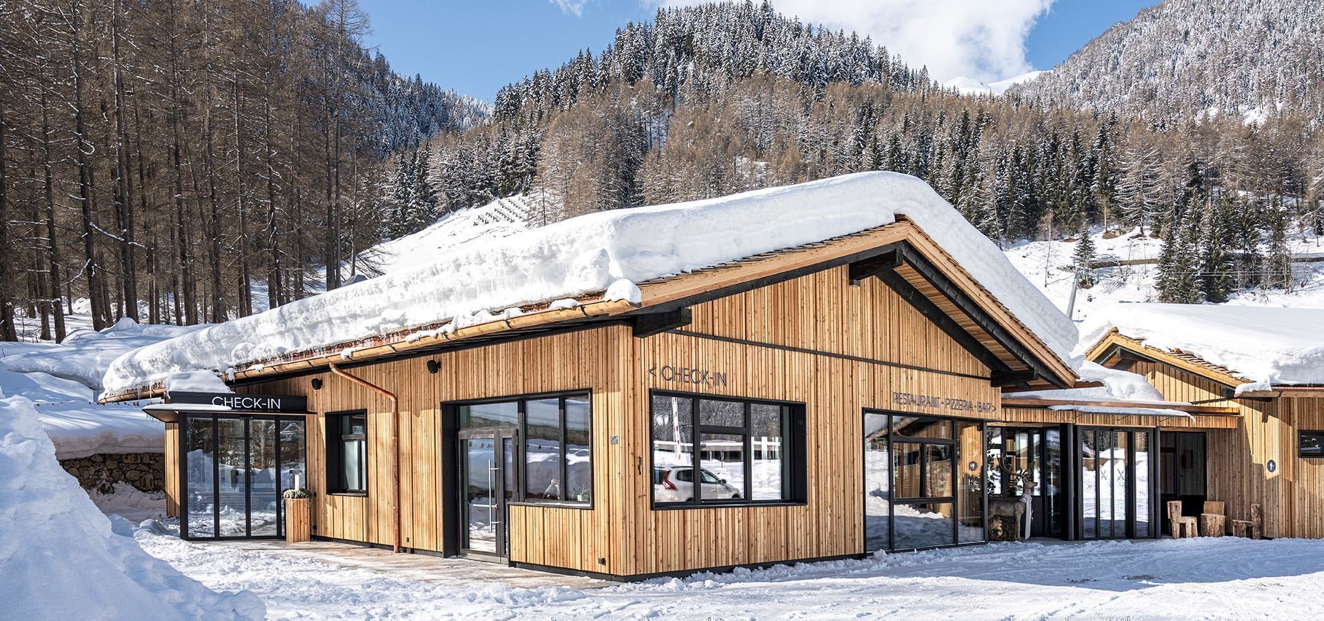 Camping direkt an der Skipiste in Südtirol